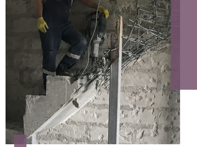 Демонтаж металлических и бетонных лестниц в Пятигорске