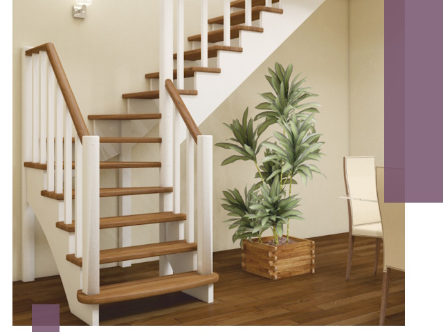 Г-образные лестницы под ключ в Пятигорске — изготовление и монтаж