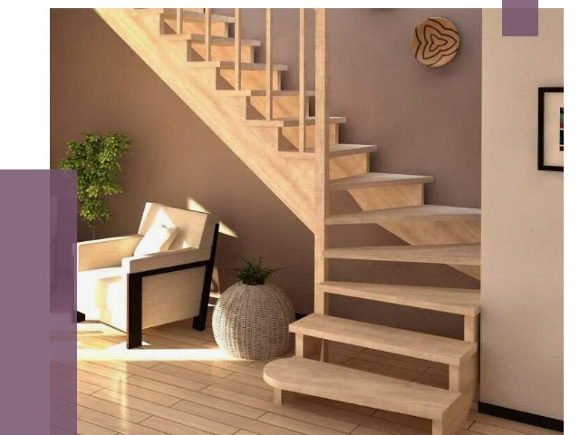 Изготовление Г-образных лестниц в Пятигорске от 19005 руб. 