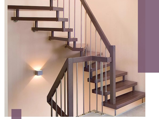 Изготовление лестниц на больцах в Пятигорске под ключ