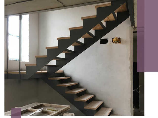 Изготовление лестниц на металлокаркасе в Пятигорске от производителя