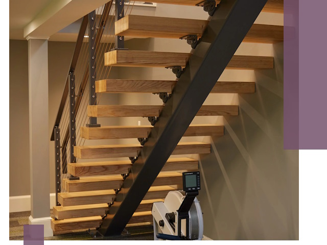 Лестницы на монокосоурах под ключ в Пятигорске - изготовление и монтаж