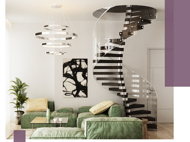 Лестницы для двухуровневой квартиры в Пятигорске — изготовление и монтаж