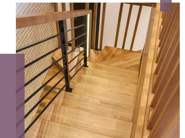 Лестницы из ясеня в Пятигорске под ключ от 10068 руб. 