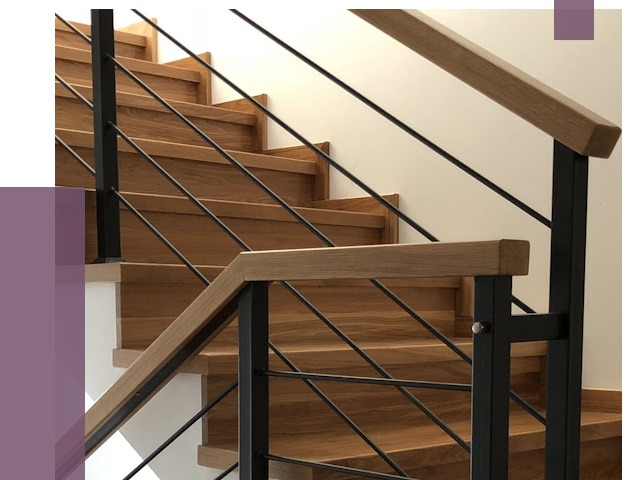 Обшивка металлической лестницы деревом в Пятигорске от 4366 руб. 