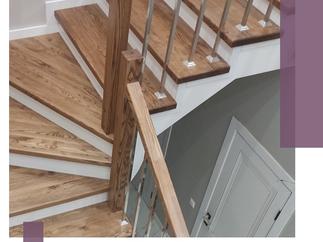 Обшивка металлических лестниц под ключ в Пятигорске