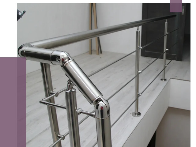Перила из нержавеющей стали в Пятигорске от 9040 руб. под ключ | ПРОЛЁТ-Птг