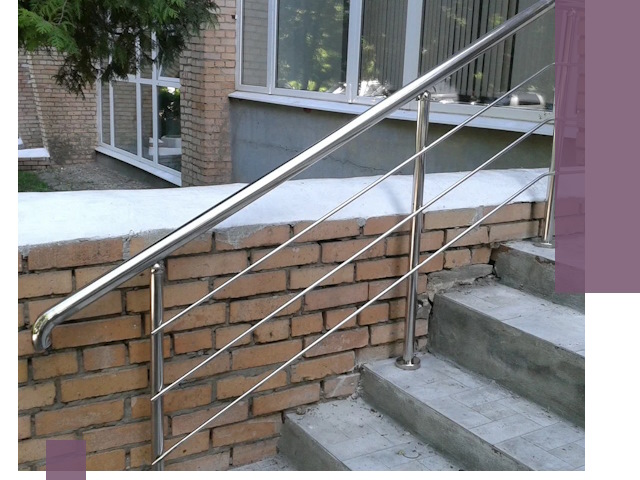 Перила из нержавеющей стали высокого качества в Пятигорске