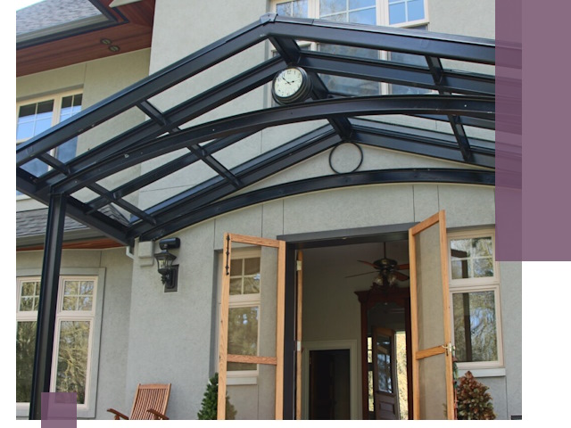 Изготовление и монтаж навесов и козырьков в Пятигорске