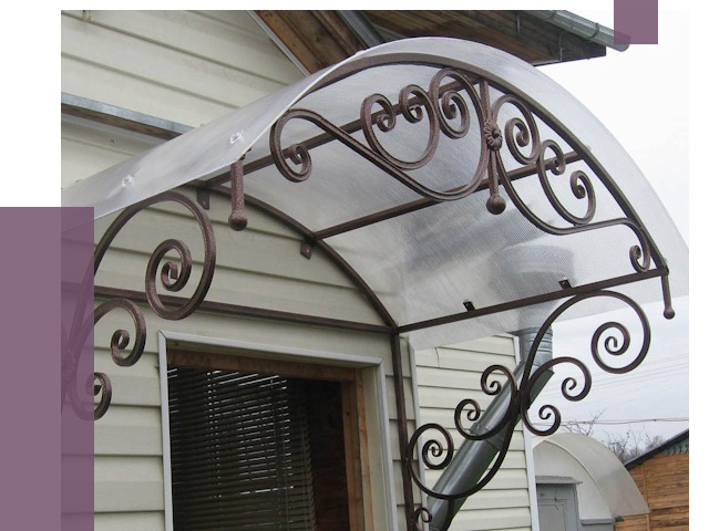 Изготовление козырьков в Пятигорске от 7397 руб. — заказать | ПРОЛЁТ-Птг