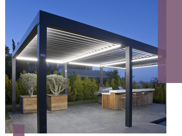 Навесы отдельно стоящие под ключ в Пятигорске из металла и поликарбоната