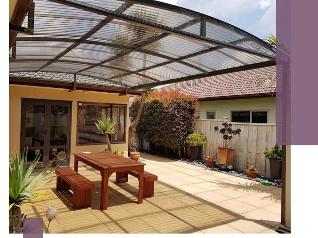 Навесы во двор под ключ в Пятигорске — изготовление и монтаж