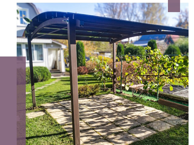 Навесы для дачи в Пятигорске от 12790 руб. под ключ — ПРОЛЁТ-Птг