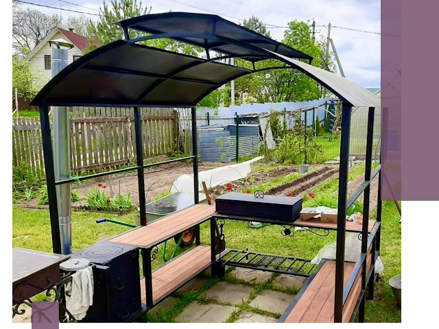 Навесы для барбекю в Пятигорске: изготовление, монтаж и демонтаж