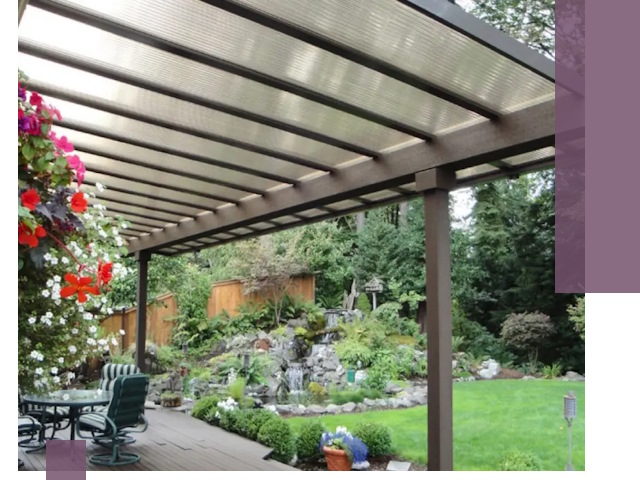 Навесы из поликарбоната под ключ в Пятигорске быстро и надёжно