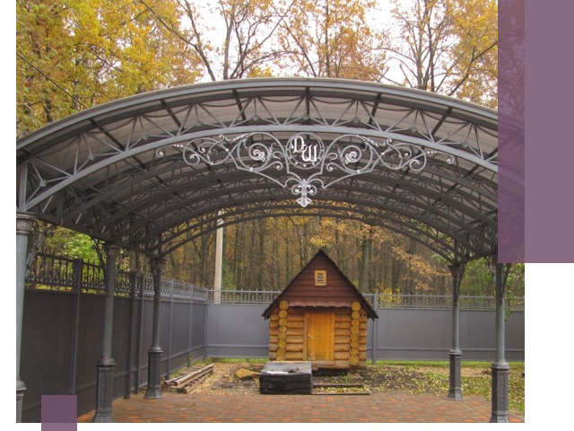 Кованые навесы премиум-класса под заказ в Пятигорске