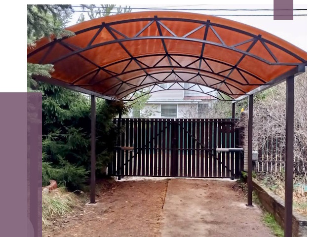 Арочные навесы в Пятигорске от 12790 руб. — изготовление и монтаж | ПРОЛЁТ-Птг