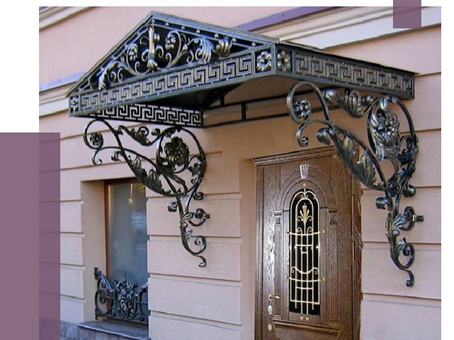 Кованые козырьки в Пятигорске под ключ от 12790 руб. — ПРОЛЁТ