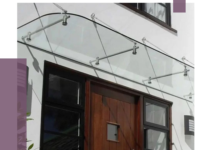 Стеклянные козырьки в Пятигорске от 19005 руб. | ПРОЛЁТ-Птг