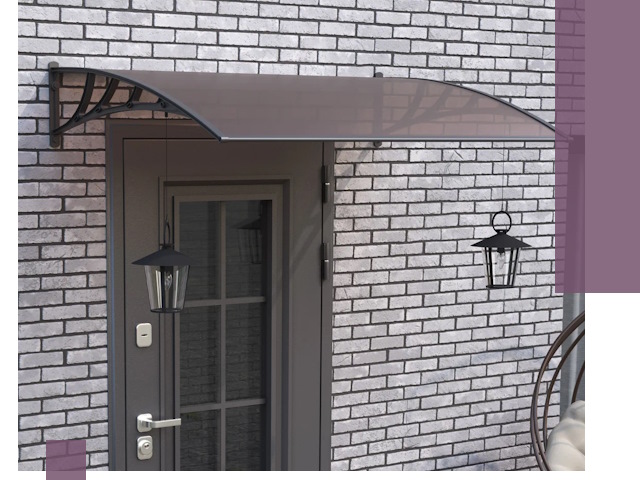 Недорогие козырьки и навесы под ключ в Пятигорске