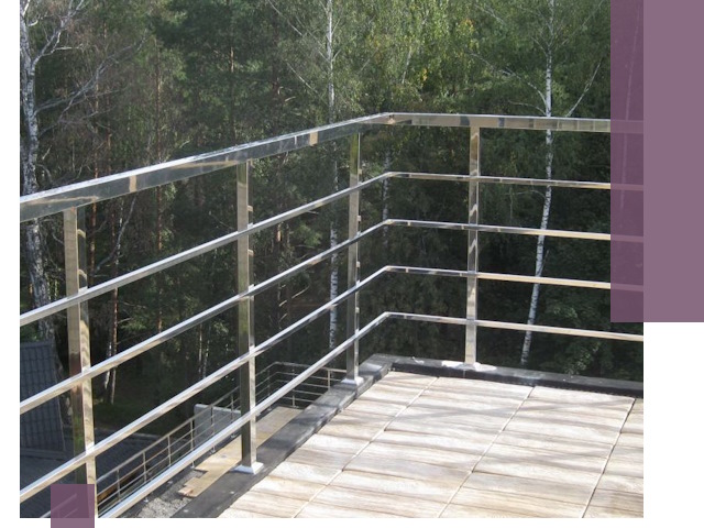 Парапеты из нержавеющей стали в Пятигорске — изготовление и монтаж