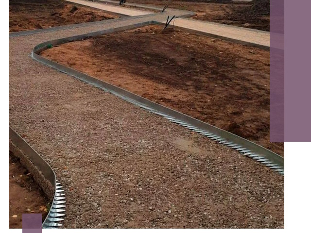 Металлические бордюры под ключ в Пятигорске — изготовление и монтаж