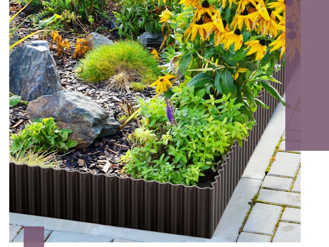 Металлические бордюры для клумб в Пятигорске — производство и монтаж