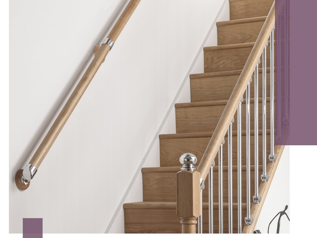 Пристенные поручни из стали и нержавейки под монтаж в Пятигорске